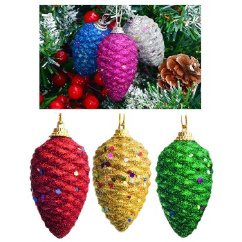 Набор новогодних украшений "Шишки" в пакете