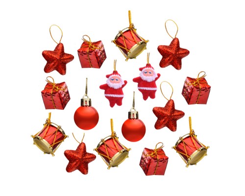 Набор новогодних украшений "Сказка" (3см.*16шт.)