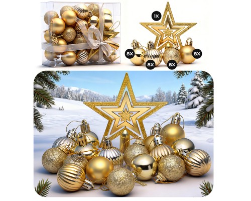 Набор новогодних украшений "Золотое время"