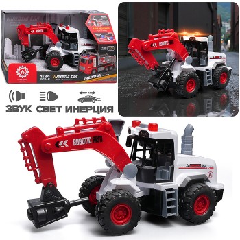 Трактор "МегаСтрой" в коробке