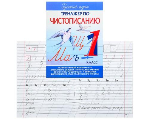 Тренажер по чистописанию 1 Класс