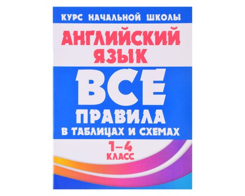 Все правила в таблицах и схемах. Английский язык 1-4 класс