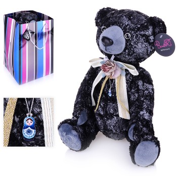 Медведь БернАрт-серебряный (металлик) (В1)