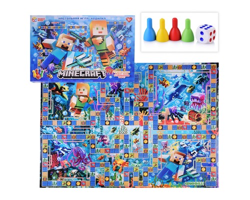 Настольная игра-ходилка "По мотивам Minecraft"