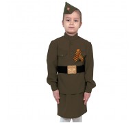 Костюм "Солдаточка" текстиль дет. р-р S (рост 110-116)