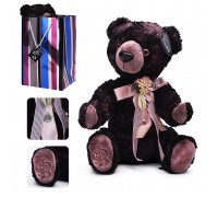 Медведь БернАрт-бордовый  (металлик)