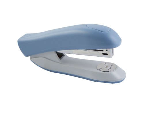 Степлер "sigNATURE" 24/6&26/6 (мощность 20 листов, глубина скрепления 60 мм) пластиковый, в картонной коробке, цвет сумеречный синий