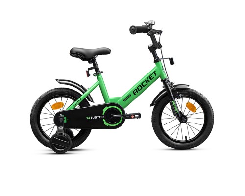 Велосипед 14" Rocket Juster, цвет зеленый