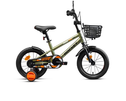 Велосипед 14" Rocket First, цвет хаки