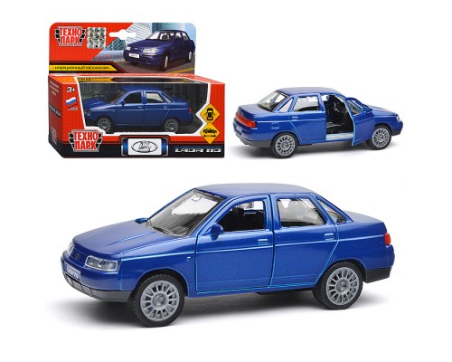 Машина металл LADA 110 12 см, двери, инерц., коробка