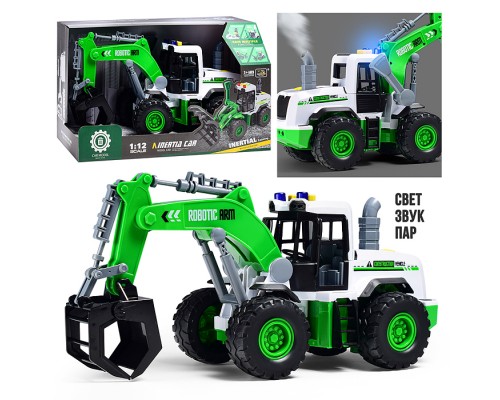 Трактор "Строитель" на батарейках, в коробке