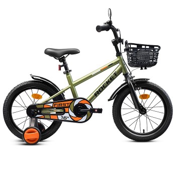 Велосипед 16" Rocket First, цвет хаки