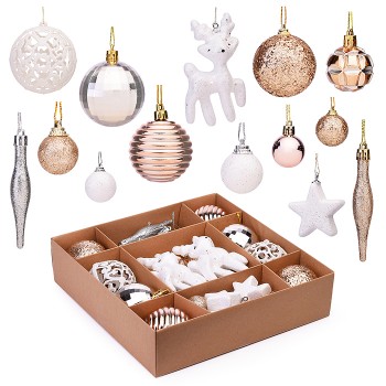 Набор новогодних украшений "Зимняя сказка" 3-6см*42шт