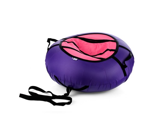 Санки-ватрушка, серия "Эконом", 100см. фиолетовый-розовый яркий