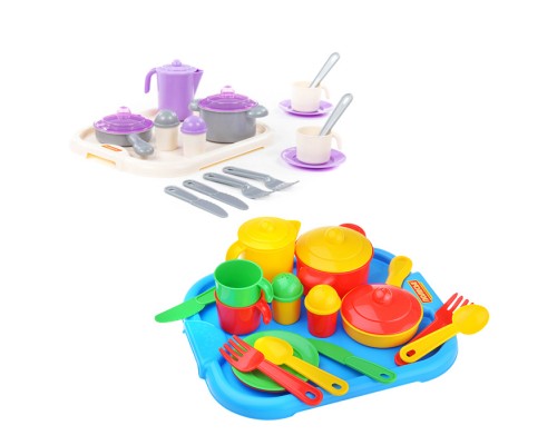 Набор посуды Настенька с подносом на 2 персоны