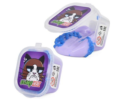 Слайм "Hero" Кот сиреневый