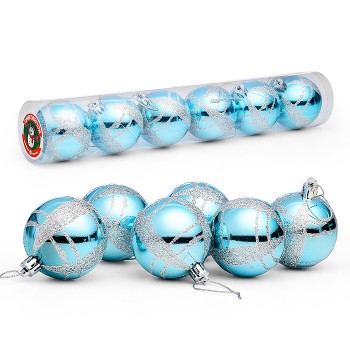 Набор шаров "Льдинка" (6см) в коробке