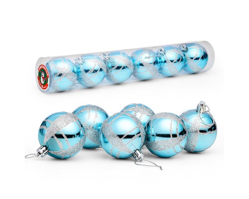 Набор шаров "Льдинка" (6см) в коробке