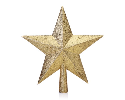 Новогоднее украшение "Звезда" (20*18 см) в пакете (золотой)