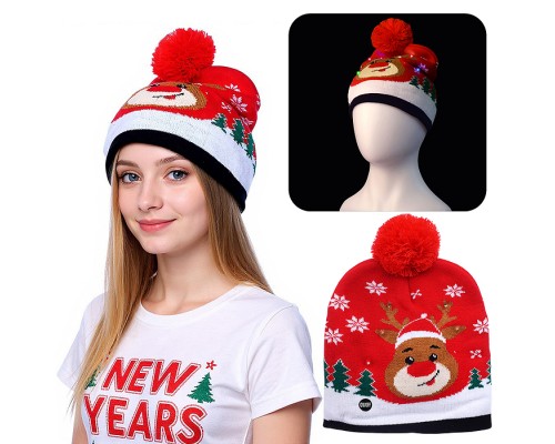 Шапка "Олень рождественский"