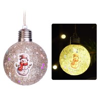 Новогоднее украшение "Снеговичок" светящийся (8см)