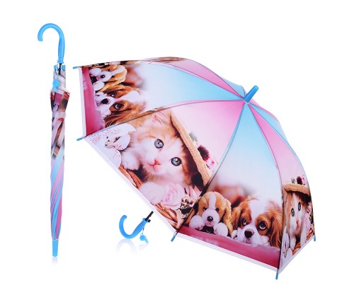 Зонт детский "Кошечки, собачки" (50см.)