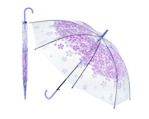 Зонт детский "Красивые цветы" (54см.) фиолетовый