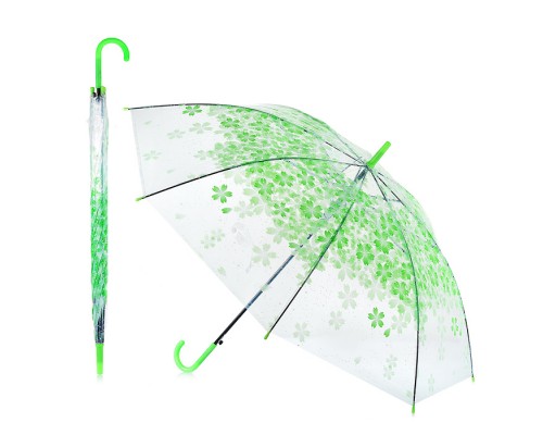 Зонт детский "Красивые цветы" (54см.) салатовый