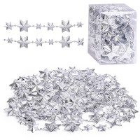 Бусы новогодние "Серебряные звёзды" (4м)