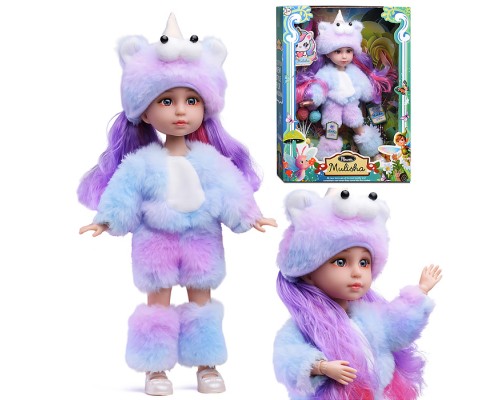 Кукла "Дарина" в костюме единорога, в коробке