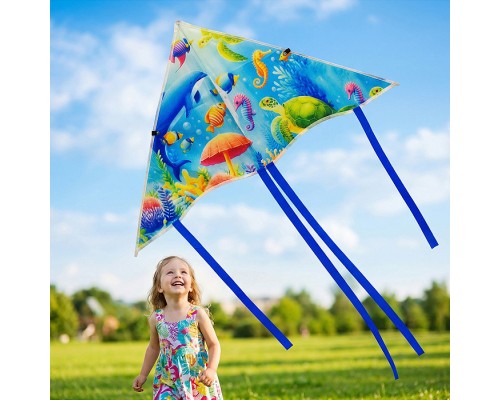 Змей воздушный "Разноцветный веер"