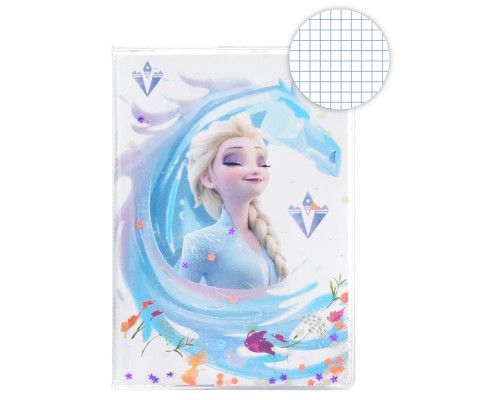 Блокнот "Холодное сердце-2" А6, 11х15 см, 56 листов в клетку на скрепке