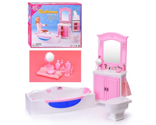 Набор мебели для кукол "Туалетная комната" в коробке