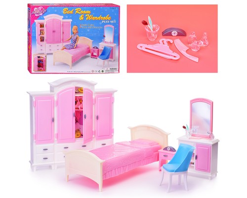 Набор мебели для кукол "Спальная комната" в коробке