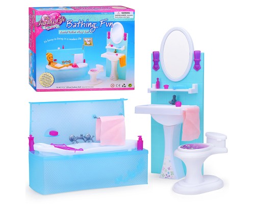 Набор мебели для кукол "Ванная комната" в коробке