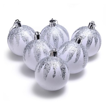 Набор новогодних украшений "Зимняя сказка" (6шт х 6см)