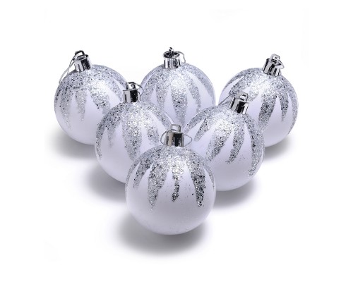 Набор новогодних украшений "Зимняя сказка" (6шт х 6см)