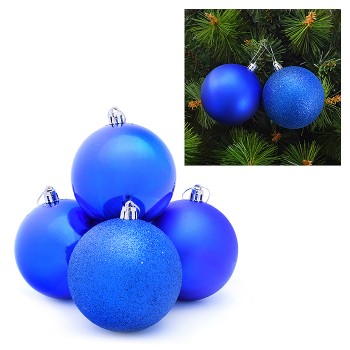 Набор шаров "Новогодняя ночь" (8см) в пакете