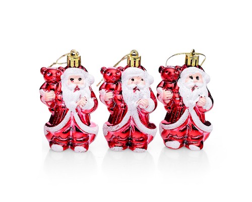 Набор новогодних украшений "Дедушка Мороз"в пакете