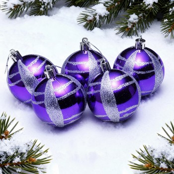 Набор шаров "Розовый опал" (6см) в пакете