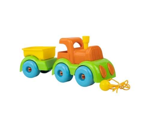 Каталка паровозик с прицепом