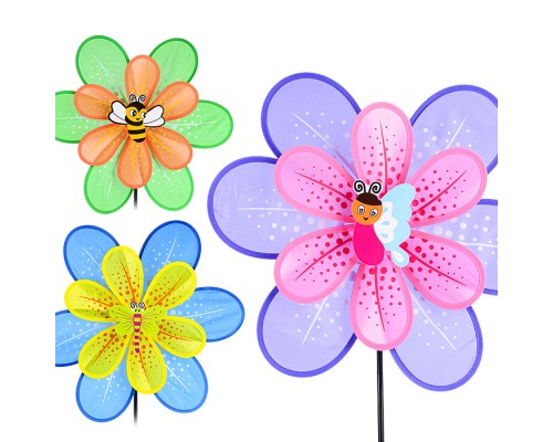 Ветерок "Насекомые на цветке"