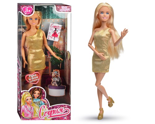 Кукла 29см София (руки и ноги сгиб.) в коробке