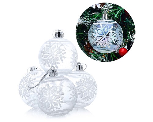 Набор шаров "Хрустальная мечта" (6см) в пакете