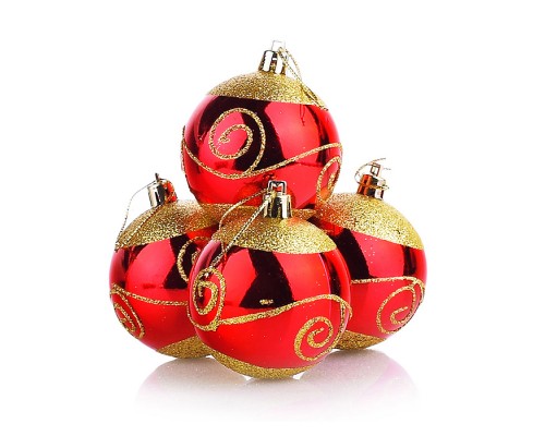 Набор шаров "Молекула Рождества" (6см) в пакете