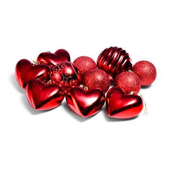 Набор новогодних украшений (12шт.) в пакете