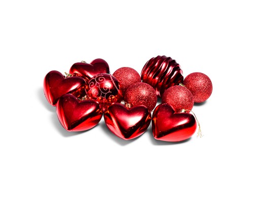 Набор новогодних украшений (12шт.) в пакете