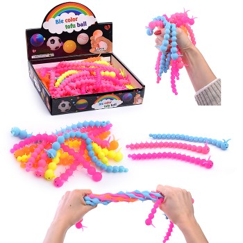 Игрушка-антистресс "Многоножка яркая"