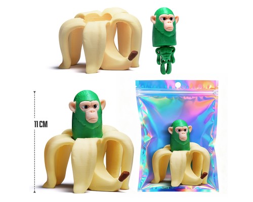 Игрушка-антистресс "Обезьянка в банане"