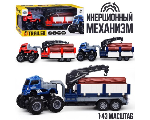 Машина "Мега лесовоз" в коробке